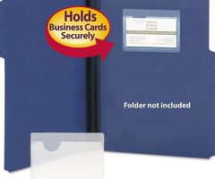 Smead Self-Adhesive Poly Pockets Top Load 4 1/16  Clear  100/Box 68123