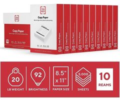 TRU RED  8.5"  X 11" COPY  PAPER  . 500 SHEETS