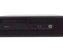 HP EliteDesk 800 G2 Refurbished Desktop Computer with 22" Monitor, Intel Core i5-6400T, 16GB Memory,