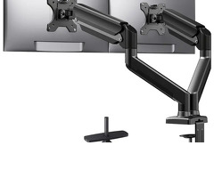 Dual/Single Monitor Mount Up to 32 Inches Screen, Max 22 Lbs Each Arm, Adjustable Dual Monitor Stand