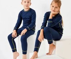 Children's Thermal High Quality Turkish Thermal Ribana Sleepwear Underwear