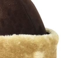  Top Quality Genuine Leather Dark Nubuck Ottoman Kayi Tribe Ertugrul Dirilis Wool Hat / Bork